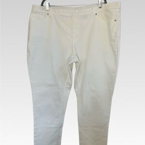 DG2 by Diane Gilman Cream Straight Leg Pants size 2X BRAND NEW